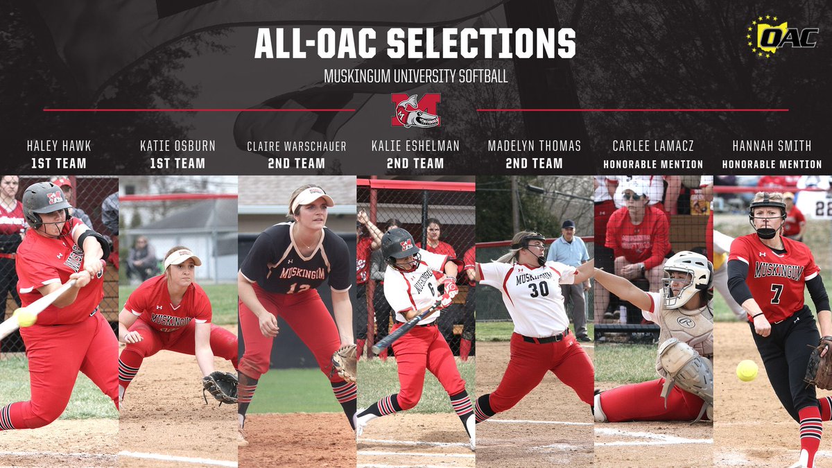 Seven Muskies highlight All-OAC Softball Selections! #DefendTheM <a href="/MuskingumUnivSB/">Muskingum Softball</a> <a href="/brandonhannahs/">Brandon Hannahs</a> <a href="/WHIZscores/">WHIZ Sports</a> @Orbit907Sports