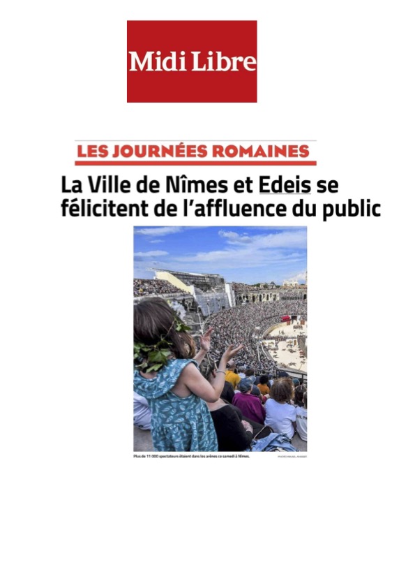 JL_Schnoebelen's tweet photo. Journées romaines à Nîmes : le spectacle d’Hadrien Triomphe aux arènes !  👏👏
@EdeisOfficiel @ArenesNimes_off @VilleDeNimes @nimestourisme @NimesMetropole  @Occitanie @MaRegionSud @ProvenceGuide @regionbretagne @gilleslurton @LoigCG @VilleSaintMalo @MinistereCC https://t.co/Nu88QzJUqt