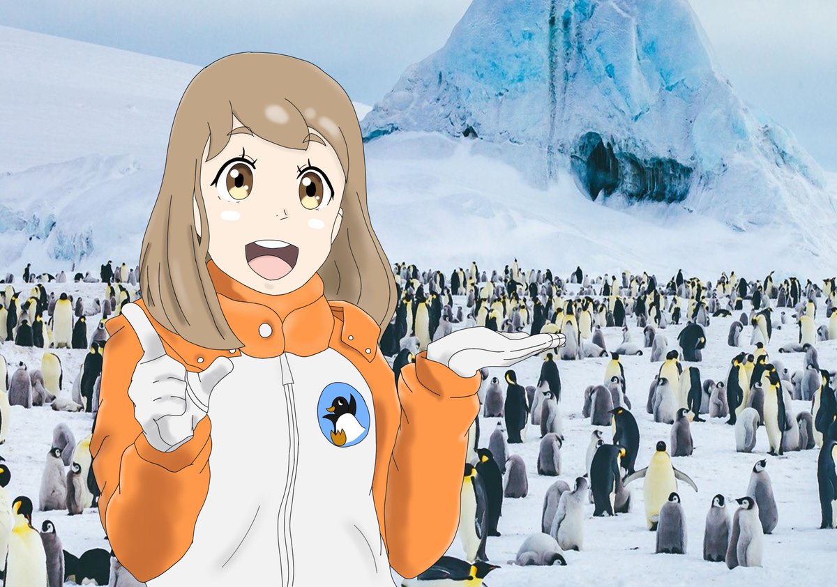 hareyareyokai's tweet photo. Kimari back in Antarctica after timeskip???
With penguins of course...🐧🐧🐧
久しぶり。。。

#aplacefurtherthantheuniverse
#kimari
#宇宙よりも遠い場所 
#よりもい https://t.co/37duNGwot3