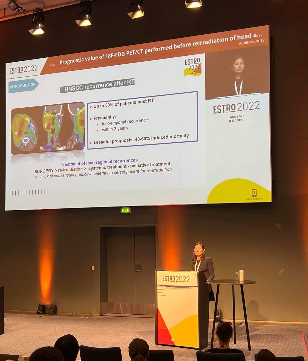 François Lucia (@francois__lucia) on Twitter photo #ESTRO2022
<a href="/VuAlicia1/">Vu Alicia</a> congrats !
Nice work with <a href="/UliSchick/">Ulrike Schick</a> and <a href="/BourbonneV/">Bourbonne Vincent</a> about reRT in HNSCC. #ESTRO2022
<a href="/VuAlicia1/">Vu Alicia</a> congrats !
Nice work with <a href="/UliSchick/">Ulrike Schick</a> and <a href="/BourbonneV/">Bourbonne Vincent</a> about reRT in HNSCC.