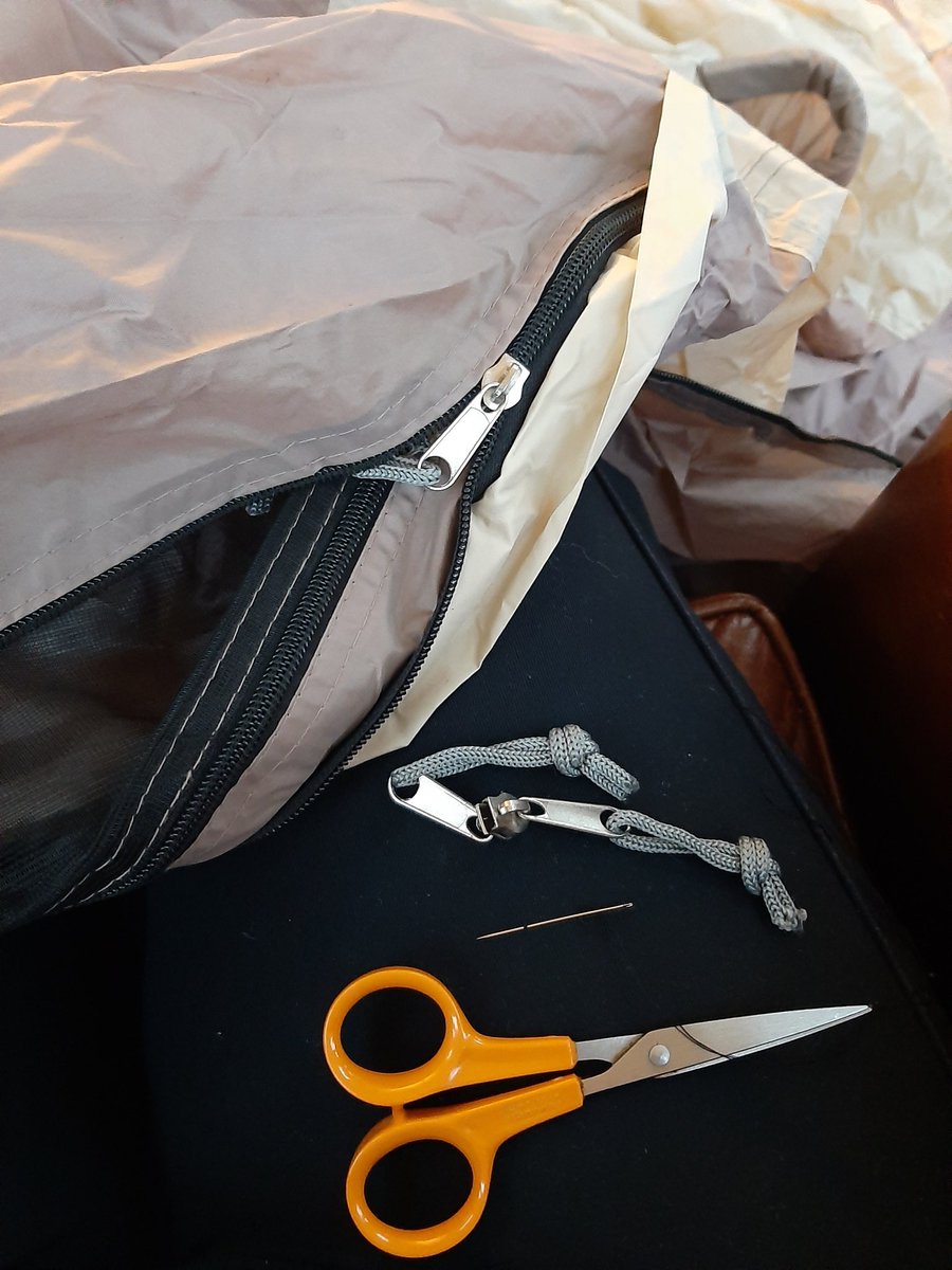 Love the summer term. Getting the Cluster tents out of storage and doing repairs where needed means only one thing...camping season at our primary schools is about to begin! 🎉🎈🎊 Learning how to repair broken tent zips is essential cpd surely?! #notinthejobdescription 😉