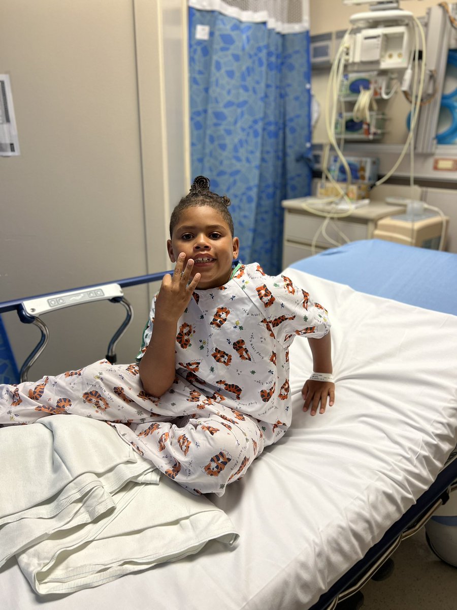 Well he never seems to be rattled!  My son Heading into his 3rd open heart sugary in his first 7 years on this earth an he’s all smiles! Let’s go Royal!!!! Continue to be an inspiration Roy Roy! #RFR❤️‍🩹 #RunForRoyal