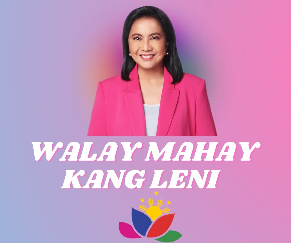 Walay mahay, kay akong gibarugan kung unsay sakto. Makatulog ra ko na di mauwaw og makonsensiya. Walay mahay kang Leni! 🌷