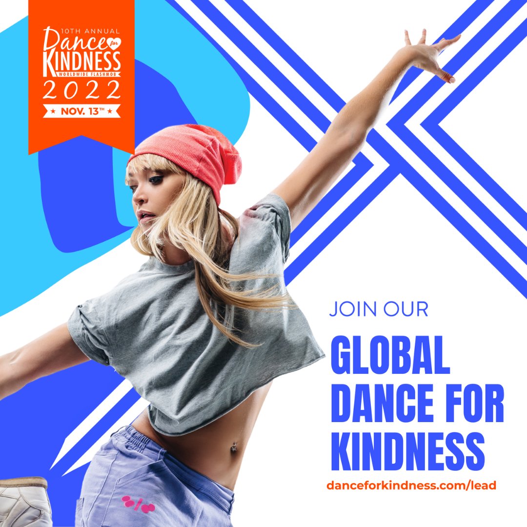 LifeVestInside's tweet photo. Are you passionate about inspiring others?
Become a part of one of the world’s biggest FlashMob experiences by joining us in our annual #DanceForKindness event.
Visit https://t.co/6414Jbraxv to become a Group Leader today.
#DFK2022 #WorldKindnessDay #DanceforKindness2022 https://t.co/hEZpCF73yj