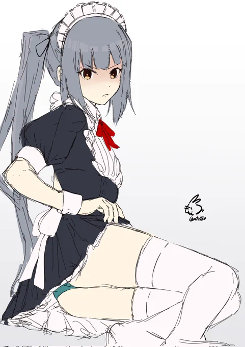 メイド霞ちゃんかわいい 