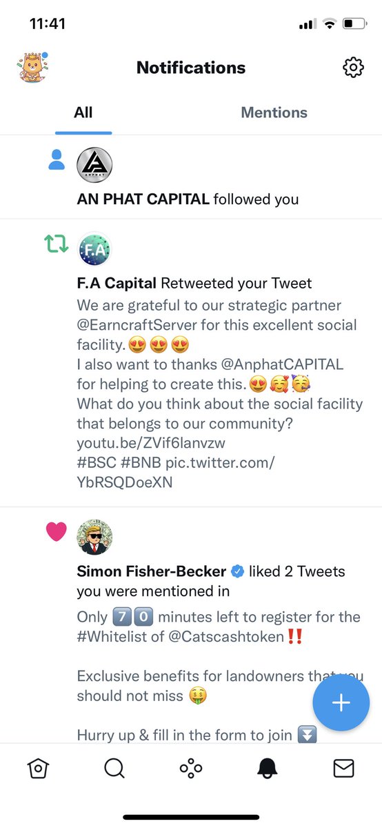 Thanks a lot  <a href="/AnphatCAPITAL/">AN PHAT CAPITAL</a> for followed and support <a href="/Catscashtoken/">Catscashtoken(There’s No Other Official Account)</a>  ❤️❤️❤️❤️❤️❤️🚀🚀🚀🚀🚀🚀🚀🚀🚀🚀🚀🚀