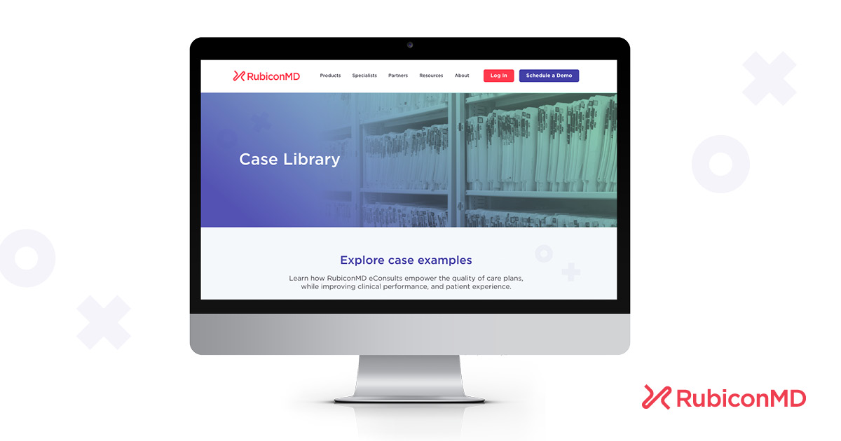 Rubicon_MD's tweet photo. RubiconMD is excited to announce that our Case Library is now live! Explore eConsult+ case submissions across multiple specialties and sub-specialties. See actual eConsult+ transcripts: https://t.co/YZSkxMusVQ
#econsult #virtualcare #virtualspecialtycare #casestudies https://t.co/Bwd0uFF4xh