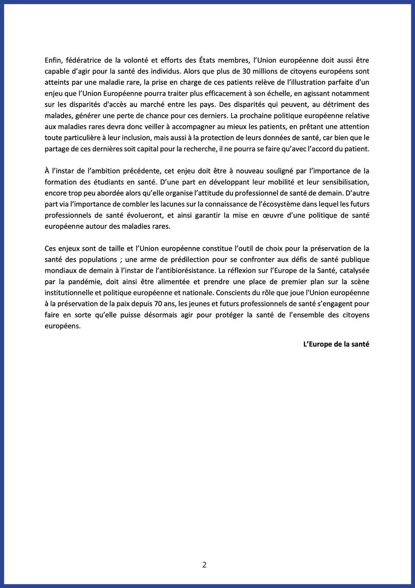 #EuropeDay2022 | Dans le cadre de cette journée de l’#Europe, découvrez notre #tribune associée au Think Tank #EuropeDeLaSanté du <a href="/nileSante/">nile</a> 🇪🇺

“ Il n’y a pas d’Europe forte et ambitieuse sans l’engagement de sa #jeunesse ” 📄

🔗 Lien de La Tribune : nile-consulting.us9.list-manage.com/track/click?u=…
