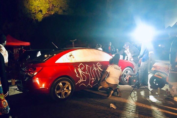 Doctagraffiti's tweet photo. En route vers Festigraff  au programme Customization de véhicules etc … 
Du 14 au 27 Mai  à Douta Seck entrée libre. https://t.co/lrdnxPCQbG