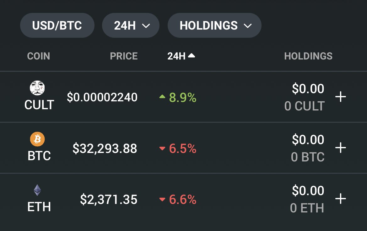 wearecultdao's tweet photo. $CULT is inevitable. https://t.co/ZfHYPaFMGl