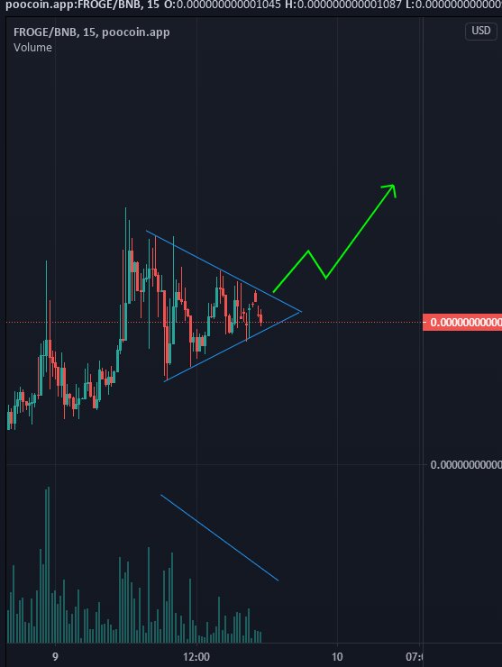 RealCryptorich's tweet photo. @FrogeInu printing bullish pattren &amp; probbaly printing millionaires 💹🐸 
#FrogeInu #1000xgem #BSCGem https://t.co/pHccby7lTc