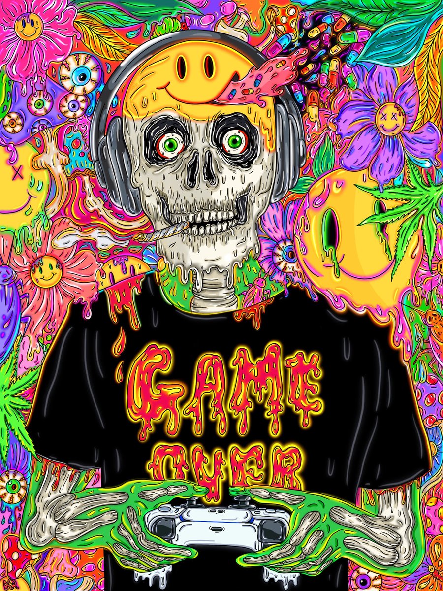 ALIENQUEENART's tweet photo. GaMe Over 💀💊🎮 https://t.co/m7qRznfYiW