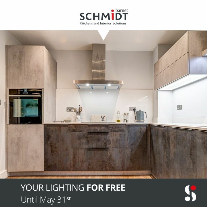 schmidtbarnet's tweet photo. We have a fantastic deal this month! 
 
If you act before the 31st of May, you can get your lighting for free on almost any kitchen design!
 
✔️ Spotlights for free
✔️ Led profiles for free
 
Contact our team today on 020 3691 8888 to create a unique atmosphere in your kitchen! https://t.co/7U8w0P5Cb1