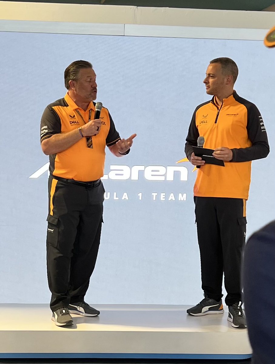 ChrisEdmonds's tweet photo. Great to connect with the @McLarenF1 team at the inaugural #MiamiGP! Tough day on the track but @ICE_Markets is proud to be your partner. Next up - Spain!! #ICEMakeTheConnection https://t.co/j0vIuHK3R4