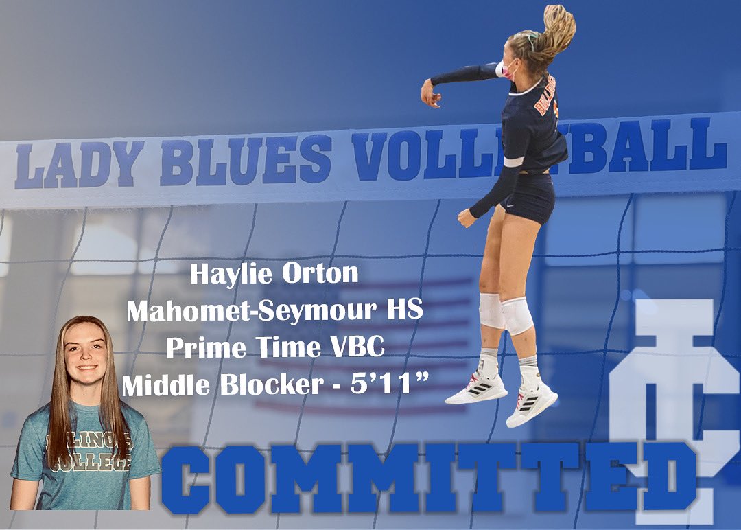 🔵Meet the Player Monday- Recruiting Class of 2022 Edition! 🔵

We would like to Welcome Haylie Orton to the Lady Blues!! Haylie is a middle from Mahomet , IL and played for Prime Time VBC! We are excited to have her part of ICVB! 

#ICVB #WelcomeLadyBlues