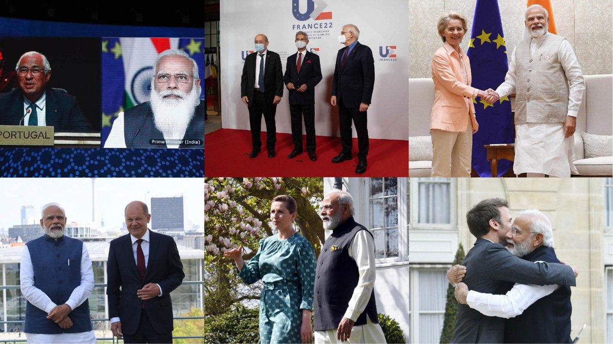 On #EuropeDay, let’s also take stock of the great progress in EU-India ties achieved in the last couple of years thanks to strong political will on both sides. #IndoPacific, FTA, connectivity, green energy: we have all the ingredients for a truly strategic EU-India partnership.
