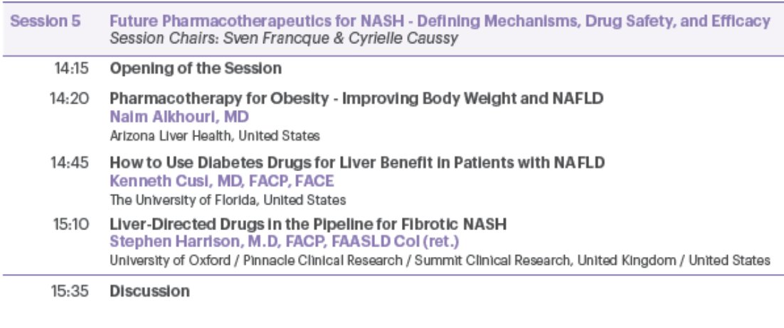 PanNASH_Init's tweet photo. For completing a healthy lifestyle &amp; #diabetes control, many anti-NASH treatments are in development. For #NASH patients, the first opportunity is entering into a
clinical study

#PanNASH #NAFLD #LiverTwitter @EASLnews @FattyLiverConf @EASLedu @AlkhouriNaim https://t.co/JMfZapz6Id