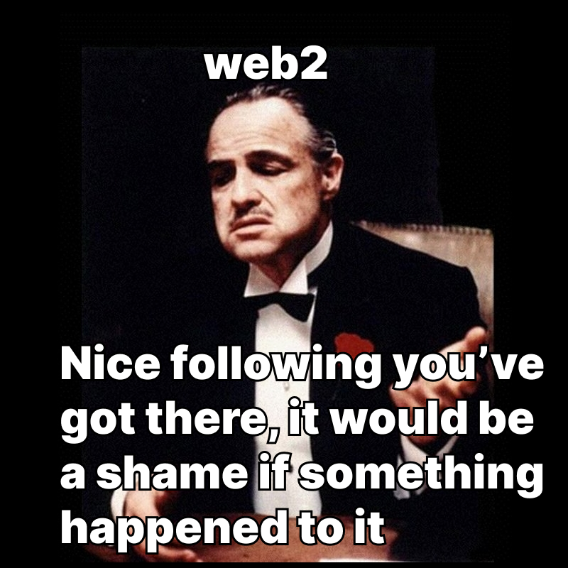 web3d3v's tweet photo. God I hate #web2, @bankless get on @LBRYcom
#FreeBankless #Permissionless #Decentralize https://t.co/QVJdXRkHRv