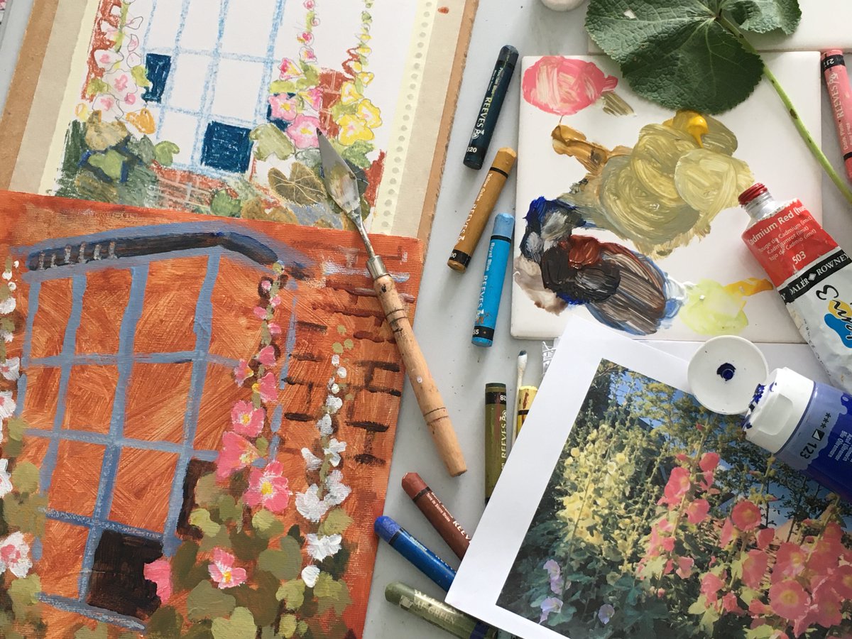 FBreaks's tweet photo. Quick update on last week's events - some super work at our Pen and Wash workshop with a theme of boats and harbours; plus a very relaxing on-line session painting hollyhocks - super results all round! 😃 #penandink #drawingchallenge #artworkshop #hollyhocks #impressionistart https://t.co/ZYoRDmFIso