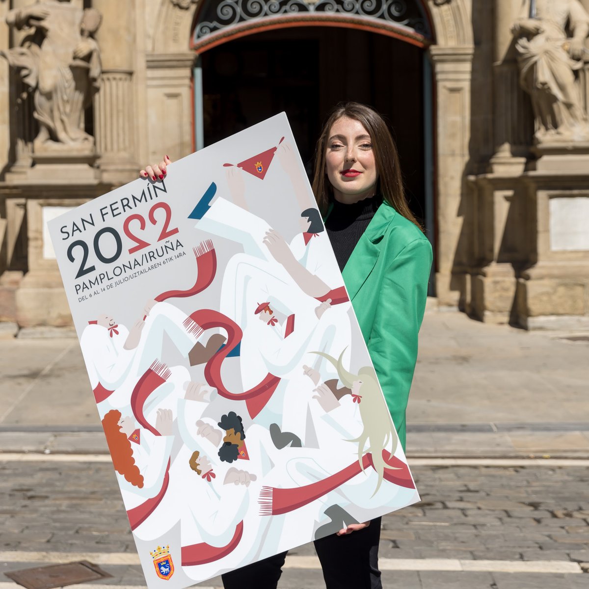 irunakulturada's tweet photo. 🔻Badugu irabazlea! Olaia Merino Ervitiren “Beti Bezala” izanen da 2022ko sanferminetako irudia, baliozkotutako 8.191 botoen % 19,6 lortuta

#Sanferminak2022 https://t.co/3qBt7peKWM