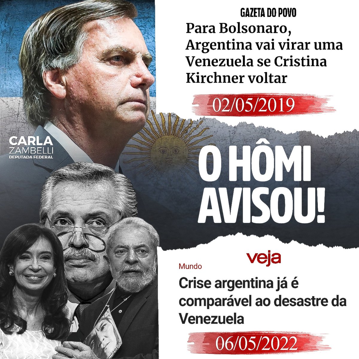 O Presidente <a href="/jairbolsonaro/">Jair M. Bolsonaro</a>, avisou! 

Não podemos cometer o mesmo erro!