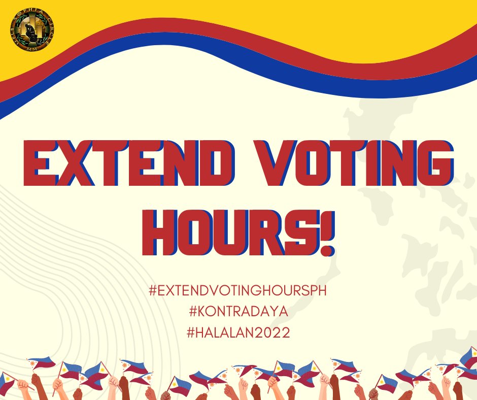 sophiacircle_'s tweet photo. Kaisa ang UPLB Sophia Circle, ang kauna-unahang organisasyong pampilosopiya mula sa Unibersidad ng Pilipinas Los Baños, sa pagpapanawagan sa COMELEC na i-extend ang voting hours sa gitna ng malawakang pagpalya ng mga Vote-Counting Machines! https://t.co/y0nyeQzAPp