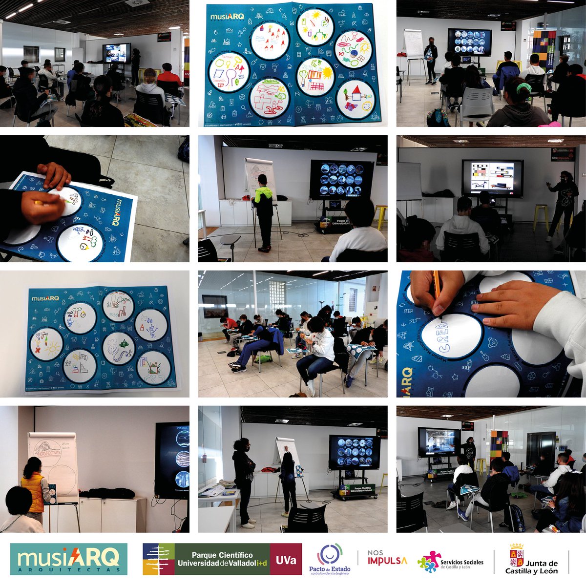 musiarq's tweet photo. Taller con 6º Primaria del @CeipBuenosAires de Benavente (Zamora).
Convenio de colaboración entre @PC_UVa y Gerencia de Servicios Sociales @jcyl para el fomento de vocaciones científicas y tecnológicas #STEAM en Centros de Ed. Infantil y Primaria de Castilla y León
#musiARQ2122 https://t.co/bbsLqqn3tN
