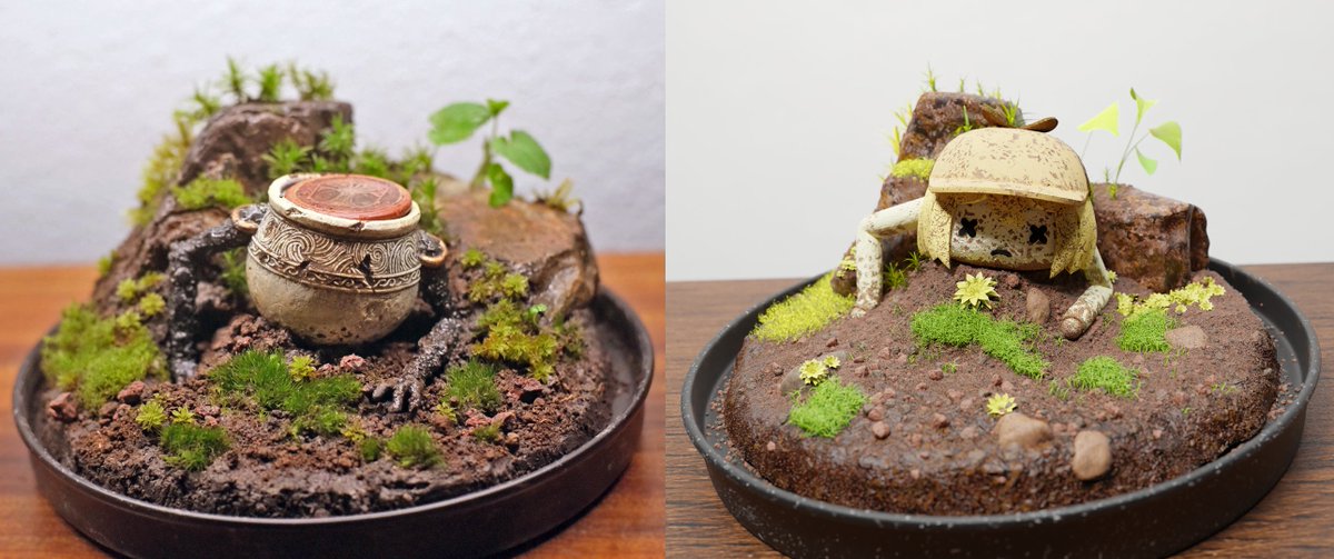citelkyuu's tweet photo. I recreated Amelia's Elden Ring terrarium in Blender... with a Smol twist #ameliart #ame3d https://t.co/457n2NdjMH