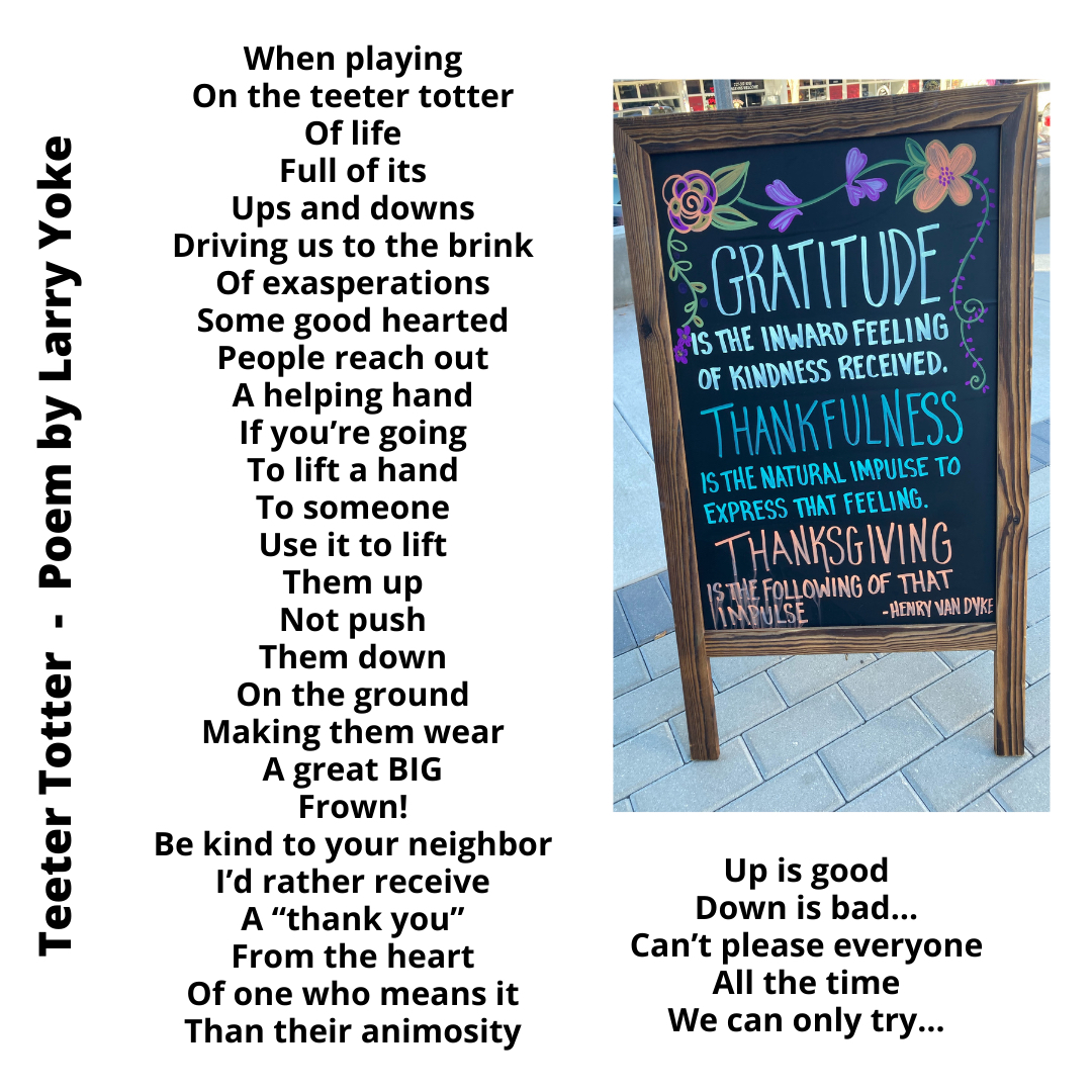 larry_yoke's tweet photo. Saw this sign posted on one of my many neighborhood walks. This store changes their message every week. I found it very profound!
#MyNeighborhood #FloridaPoet #StPete #GoodQuote #TheLongAndShortOfIt #Poetry #TakeAWalk
#Perspective https://t.co/FXXtouQMIp