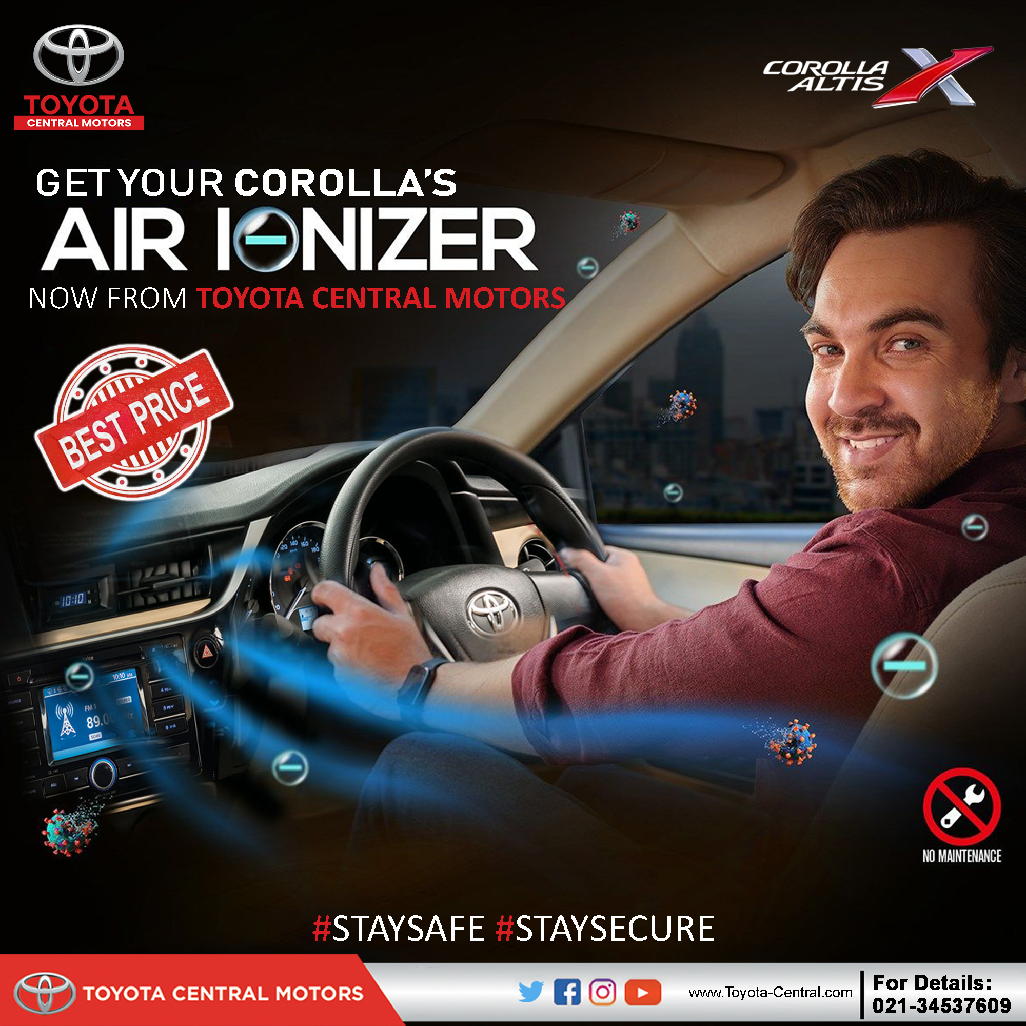 Toyota cheap air ionizer