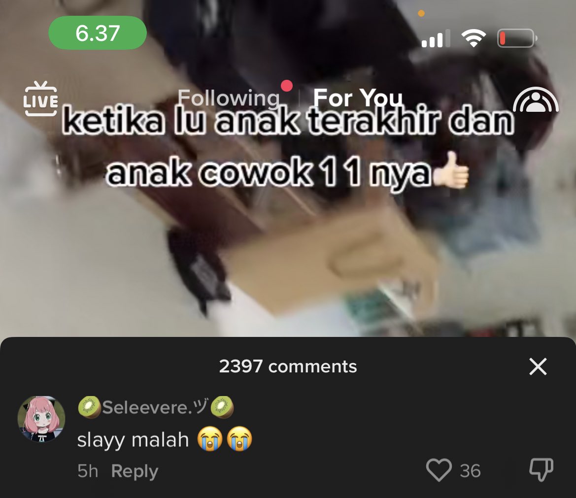 AREAJULID's tweet photo. Dis! Penggunaan kata slay kok malah jadi kek gini?
Comment section tiktod nih makin kesini makin kesana😭😭😭 https://t.co/VxjGsxNyg1