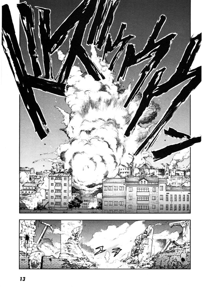 ユーゴスラビアの戦争をモチーフにした世界観が舞台です。マンガで描いたような光景が今も現在進行系であることには複雑な思いがあります。圧倒的な軍隊の侵攻の中で、出会った一人の少女を守ろうとする少年の物語です。 