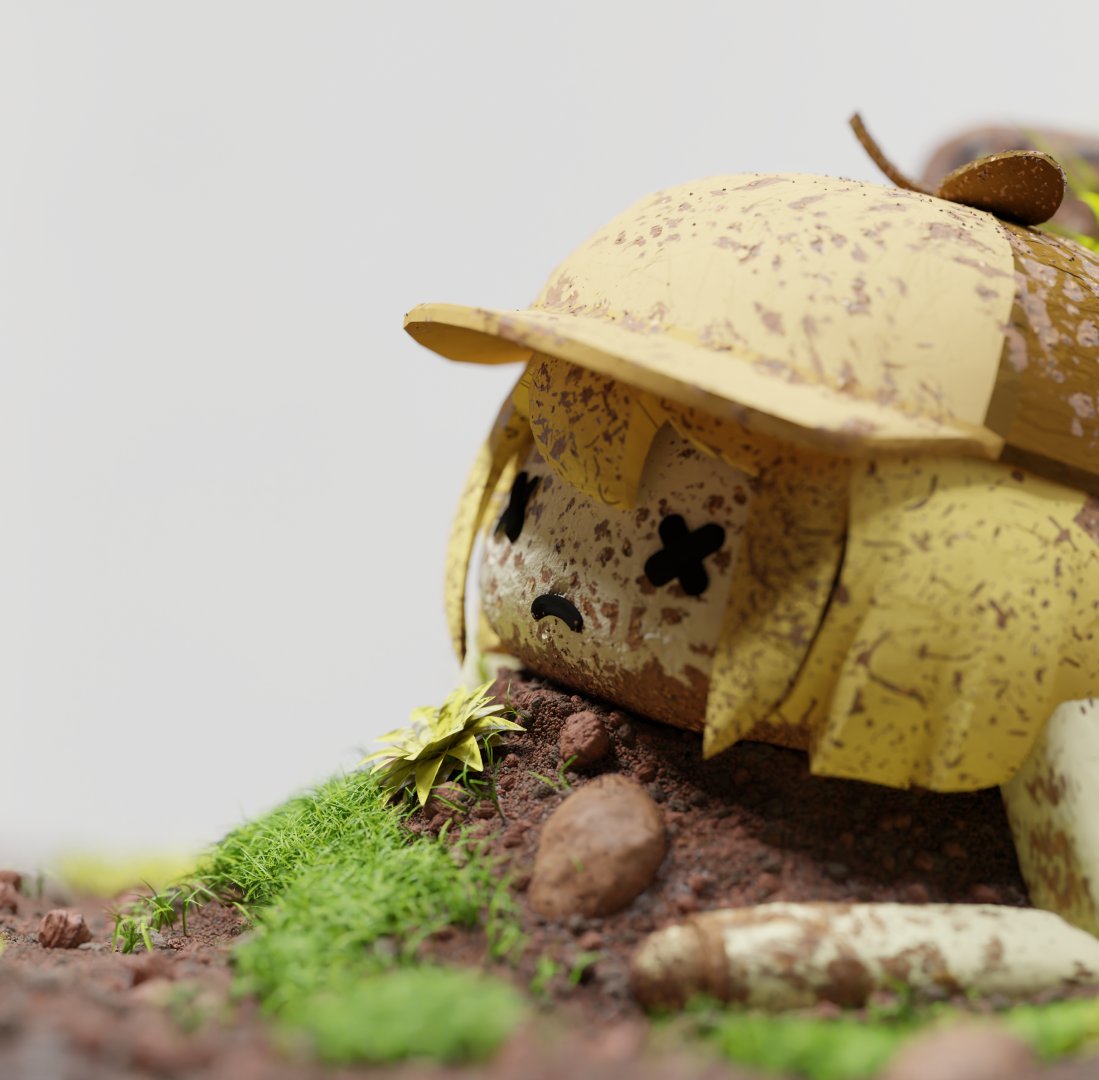 citelkyuu's tweet photo. I recreated Amelia's Elden Ring terrarium in Blender... with a Smol twist #ameliart #ame3d https://t.co/457n2NdjMH