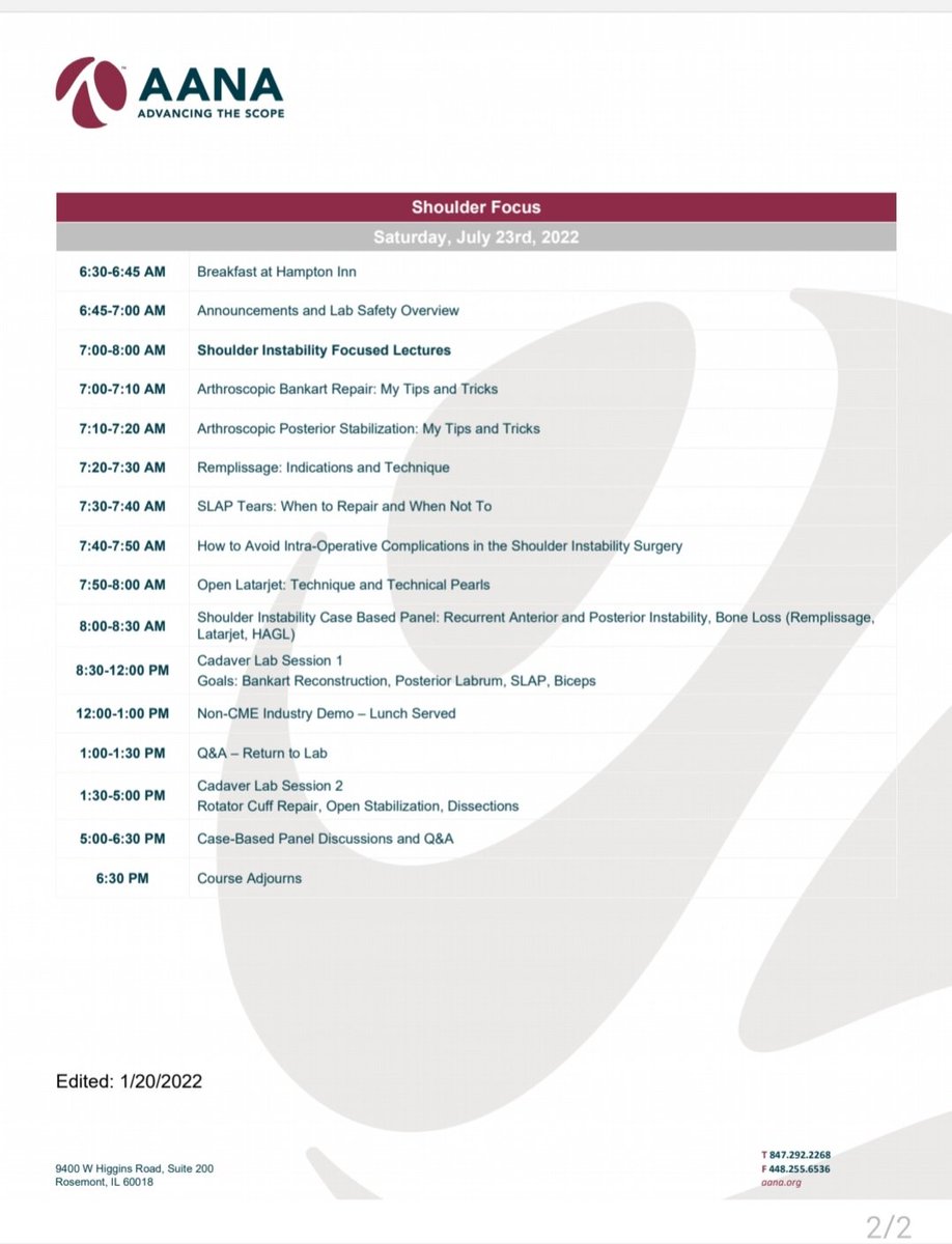 marykmulcaheymd's tweet photo. Advance your arthroscopic shoulder skills with this great course!
#orthotwitter #cuffrepair @JohnDKellyIVMD https://t.co/sG25Qjl6er