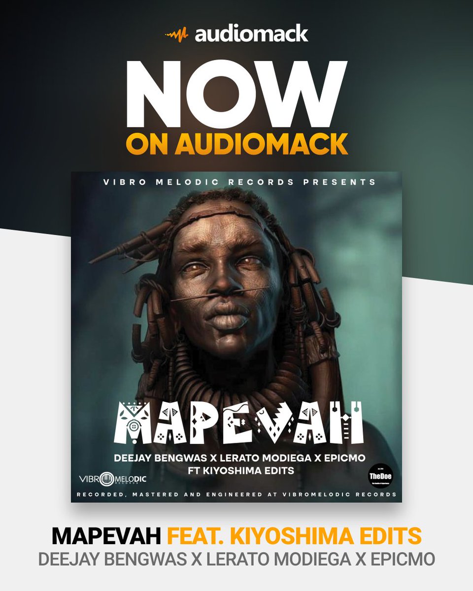 #nowplaying MAPEVAH by DEEJAY BENGWAS X LERATO MODIEGA X EPICMO feat. KIYOSHIMA EDITS via <a href="/audiomack/">Audiomack</a> audiomack.com/bengwas-mothom… 
 <a href="/DRUMSradio/">Drums Radio | 24/7 Afro House Ancestral Electronic</a> <a href="/africandrumboyz/">African Drumboyz - Electronic EP</a> <a href="/DefectedRecords/">Defected Records</a> <a href="/Xtrovetdj/">XtrovetDJ</a> @MixThisV <a href="/DarqueSoulEnt/">Darque Soul Entertainment</a> <a href="/DJFreshSA/">DJ Fresh (Big Dawg)</a> <a href="/RealBlackCoffee/">Black Coffee</a>