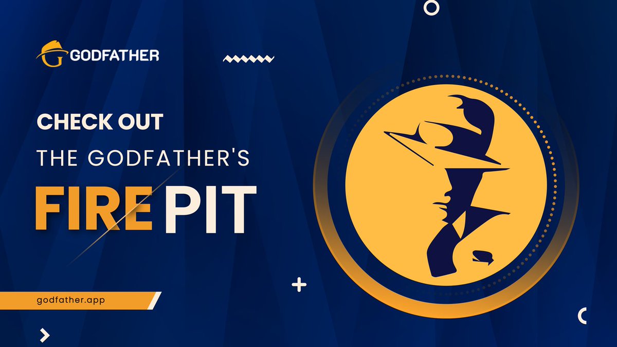 THE #GODFATHER'S FIRE PIT 
🔹2% burn rate in the Fire Pit for all $GF transacted. 
🔹Self-fulfilling Auto-Compounding causes the fire pit to expand in size, lowering the circulating supply and maintaining the Godfather protocol stable as more is traded.

docs.godfather.app/the-fire-pit