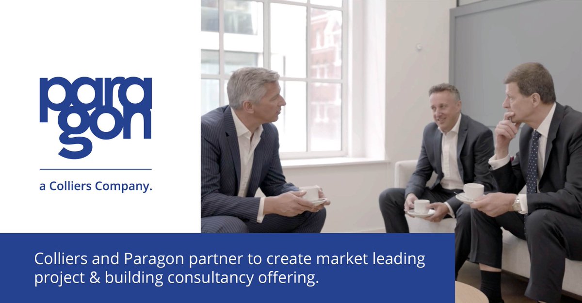 Colliers_UK's tweet photo. We have entered a strategic partnership with @ParagonBC, creating a UK project and building consultancy business of 213 people across 10 different offices. 💡

Find out more 📰 https://t.co/AvL157V0Es

#buildingconsultancy #commercialrealestate https://t.co/JRkYtFBK3l