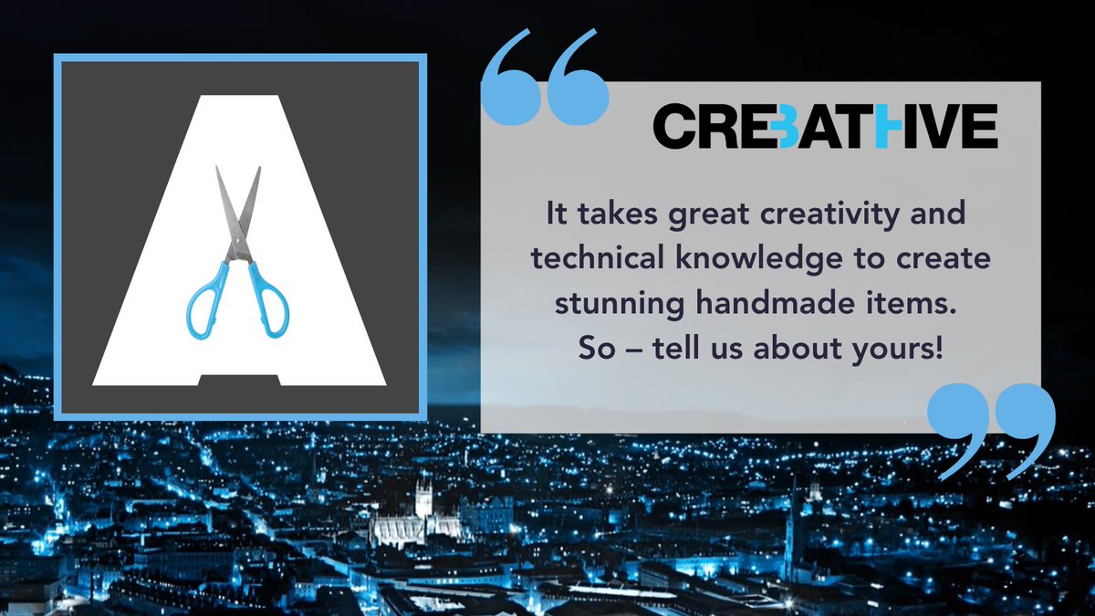CreativeBath's tweet photo. ✂️Nominations for the #CreativeBath Awards close next week on 19 May... made anything cool lately?

"It takes great creativity and technical knowledge to create stunning handmade items. So – tell us about yours!"

Enter here: https://t.co/VYrlAiuhA8 https://t.co/5UZ6KVxEIA