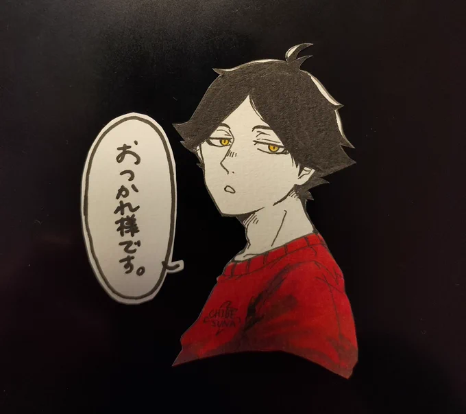 原稿合宿、定期的に限界を迎えた友人が息抜きで推し描いてくれたので見て🥳
近くにコンビニあったから最終的にネップリまで進化して笑っちゃった 