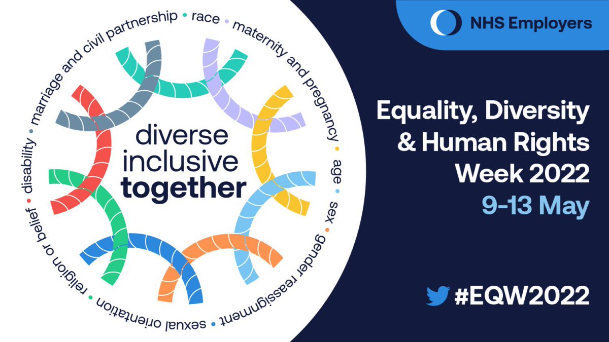 We’re collaborating with @UHDBWellbeing today as part of #EQW2022 keep an eye out on Net-I for the different workshops and events this week. To be together we all need to include diversity #TeamUHDB