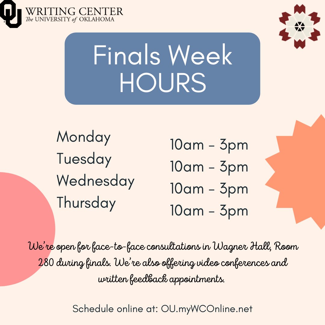 We’re here to help you through finals!