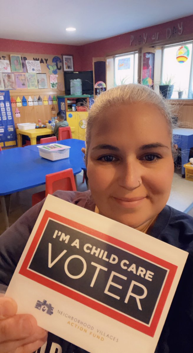 JessicaJean411's tweet photo. Childcare is my career. Childcare has made it possible for me to have a career. Childcare is important and vital to our community. Please vote! #ADayWithOutChildCareMA #ImAChildCareVoter @NVActionFund https://t.co/SZsA9JrHCJ