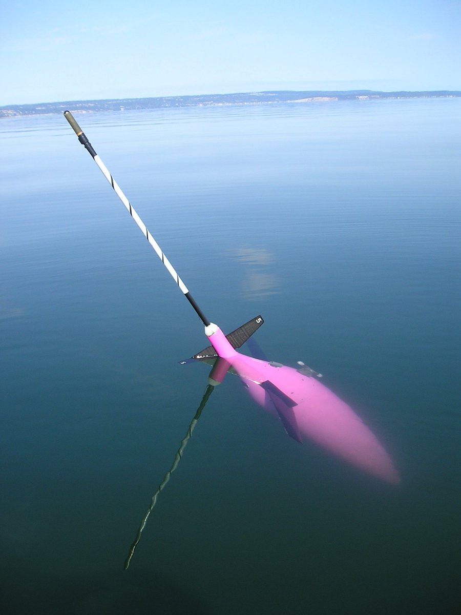 laurenbdecker's tweet photo. @arctic_pol @AkvaplanNiva Testing seagliders in Puget Sound in 2003/04. I'm beyond excited to see the incredible things they are doing for the Norwegian #arctic. Conferences like @arcticfrontiers have so much value bringing people together and providing opportunities to network/see cool tech deployed! https://t.co/b9A57nafax
