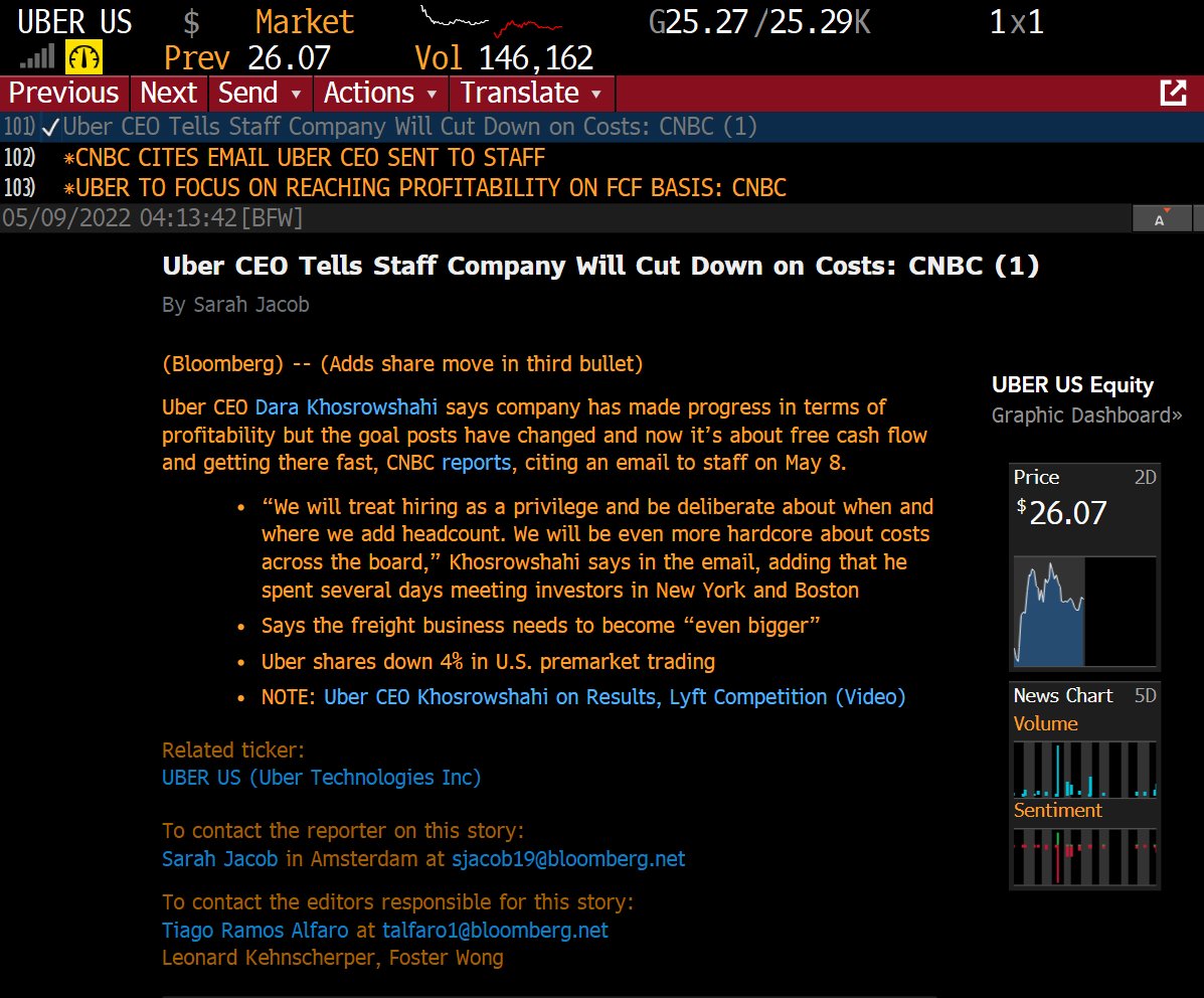 macrotwain's tweet image. Adding $UBER #gettherefast