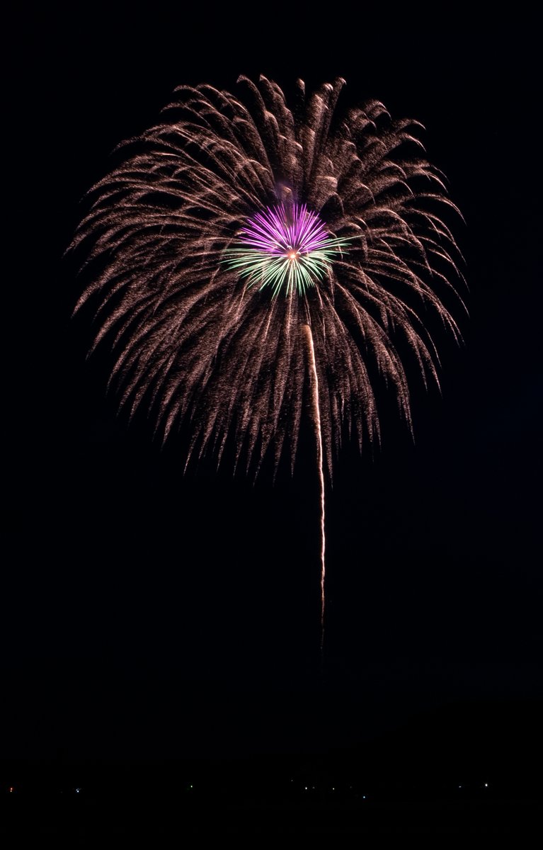 gamentank's tweet photo. 昨日打ち上げられたfireworks4peace

願わくば平和的な火薬利用が叶いますように

①夕映えのヤシ
②昇朴付　芯入錦冠
③希望の華
④金波輪星入青牡丹

#fireworks4peace 
#紅屋青木煙火店
#阿部煙火工業
#生島煙火
#糸井火工 https://t.co/g9ueisiQ8J