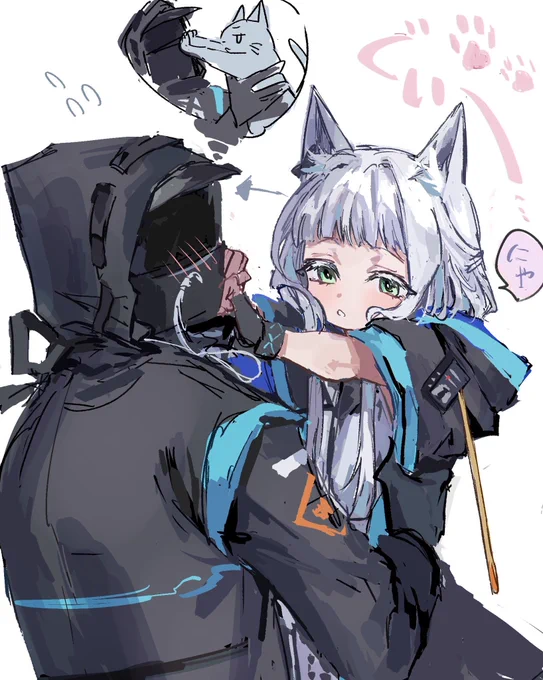顔ぐいーっなロスモンティス
#アークナイツ 