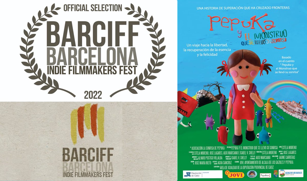 pepuka1's tweet photo. El cortometraje de animación en plastilina basado en el cuento de #Pepuka " Pepuka y el monstruo que se llevó su sonrisa " ha sido seleccionado para el festival Barciff de Barcelona.  Una nueva oportunidad para gritar #quenotequitenlasonrisa #siesposiblerecuperarlasonrisa https://t.co/qNurKyKP6T