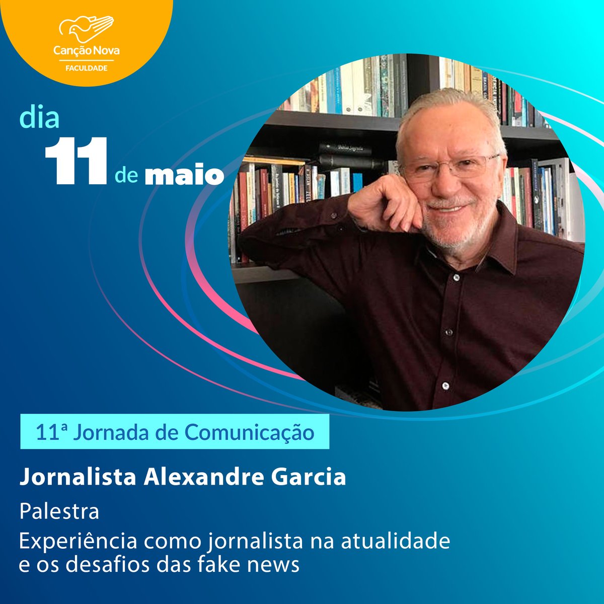 faculdadecn's tweet photo. Confira a programação do nosso terceiro
dia!🤩

#terceirodia #alunosfcn #jornalismo #radiotv
#comunicaçãosocial #faculdadecn
#FaculdadeCançãoNova
#JornadaDaComunicação2022 https://t.co/pFZIzUFwKJ
