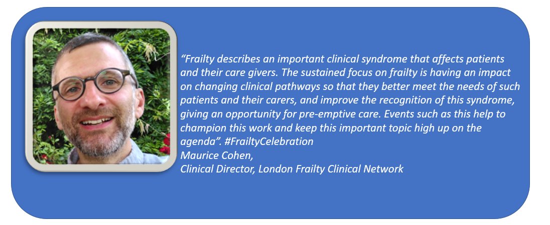 Maurice Cohen, the new Clinical Director for London Frailty Clinical Network mentions why frailty is so important: