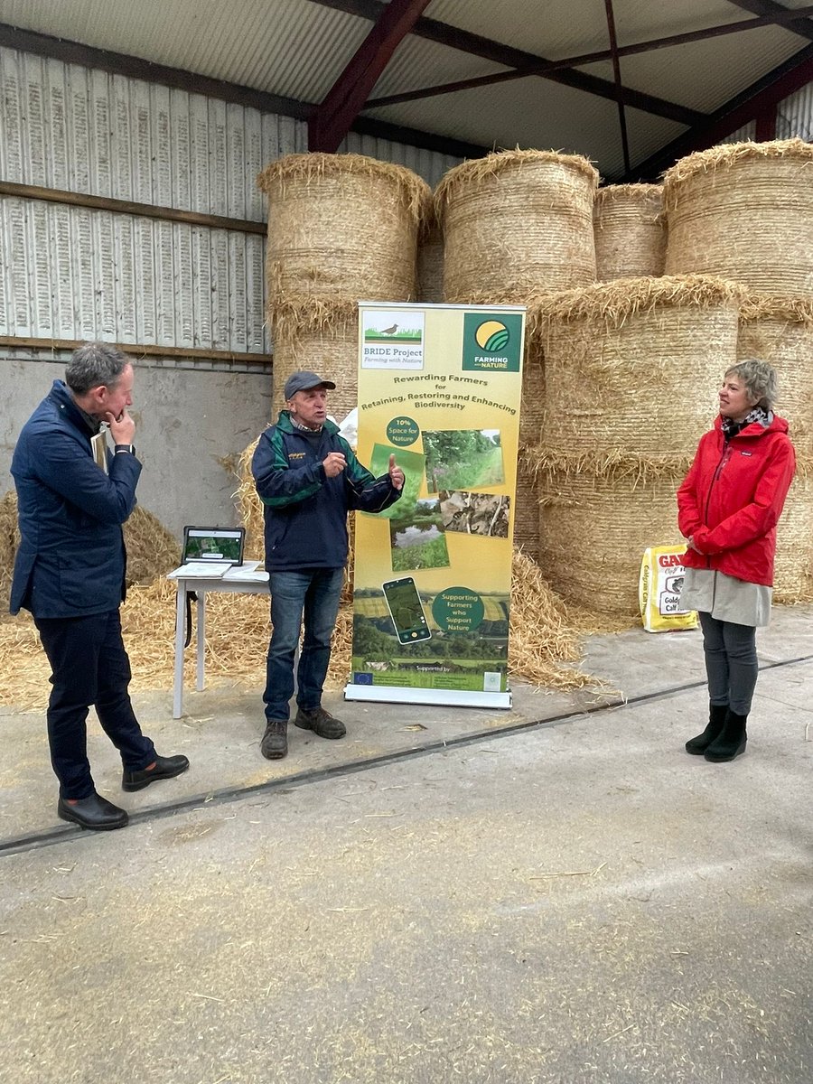 ivanabacik's tweet photo. Delighted to hear about the great work on #biodiversity being done by Donal Sheehan, Sinead Hickey &amp; team at the inspirational ⁦@bride_project today⁩ in #Ballyarra #Castlelyons #Cork #sustainablefarming ⁦@seansherlocktd⁩ https://t.co/F30Giw6i3M